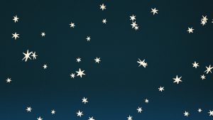 Illustration of white stars on a blue background