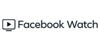 Facebook Watch Black and White Logo